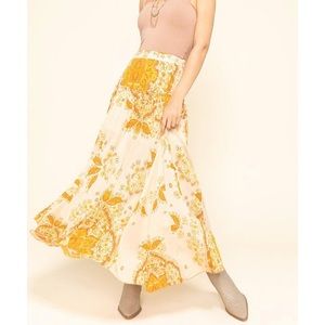 Free People Farrah Drop Waist Maxi Skirt